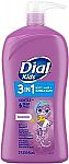 Dial Kids 3-in-1 Body+Hair+Bubble Bath, 32 fl oz $6.39 and more