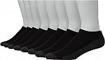 8-pair Hanes Men's Max Cushioned Low Cut Sock $8.63