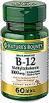 Nature's Bounty Vitamin B12, 1000mcg, 60 Quick Dissolve Tablets $1.80