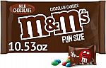 M&M'S Milk Chocolate Candy Fun Size 10.53-Ounce Bag $2.65