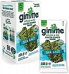 5 Count gimMe Grab & Go  Organic Roasted Seaweed Sheets $2