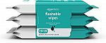 126-Ct Amazon Basics Flushable Adult Toilet Wipes $3