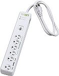 WiOn 50051 Indoor Wi-Fi Smart 6 Outlets Surge Protector $6
