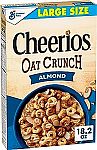 18.2 oz Cheerios Oat Crunch Almond Oat Breakfast Cereal $2