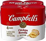 4-pack Campbell's Condensed Chicken Noodle Soup, 10.75 Ounce Can $3.59 and more