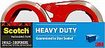 2 Rolls Scotch Heavy Duty Packaging Tape, 1.88" x 54.6 yd $8