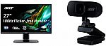 Acer KB272 Hbi 27" FHD Gaming Monitor $124.98