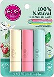 3-pack eos 100% Natural & Organic Lip Balm Trio $4.90 and more