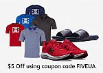 Woot - select Under Armour Apparel & Shoes Sale + extra $5 off