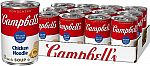 12-Pack 10.75-Oz Campbell's Condensed 25% Less Sodium Chicken Noodle Soup Cans $8.27