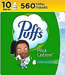 10 Boxes Puffs Plus Lotion Facial Tissues $10