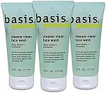 3-pack Basis Cleaner Clean Face Wash, 6 Ounce $7.40