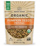 6-Oz Good Sense Roasted & Salted Organic Pumpkin Seeds $3.09