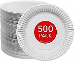 500 Count Stock Your Home 9-Inch Paper Plates $21.93