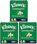 12-Pack 120-Count Kleenex 3-Ply Facial Tissues (Soothing Lotion) $9.90