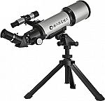 BARSKA Starwatcher 400x70mm Refractor Telescope $35