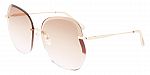 Longchamp Women's Lo160s-707 Fashion 65mm Gold Sunglasses $37.49 and more