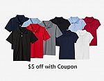 GBH 3-Pk Girl's Short Sleeve Stretch Pique Polo Shirt $13.99 and more