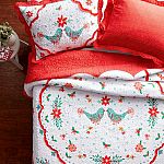 The Pioneer Woman Holiday Multi Cotton Maizie Bird 3-Piece Quilt Set, Full/Queen $15 and more