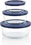 Pyrex Simply Store 6-Pc Glass Food Storage Container Set $9.51
