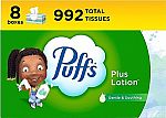 32-Pack 124-Ct Puffs Ultra Soft Non-Lotion Facial Tissue Boxes $33 and more