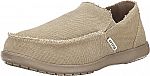 Crocs Men's Santa Cruz Canvas Linen Slip On Loafer $22