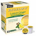 88-Count Bigelow Lemon Ginger Herbal Tea K-Cups $24.30