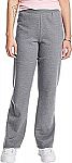 Hanes Women's ComfortSoft EcoSmart Open Leg Fleece Sweatpants $5.96