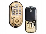 Yale Security Electronic Push Button Deadbolt Fully Motorized with Zwave Technology $59