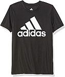 adidas Boys' Short Sleeve Aeroready Performance Logo Tee $6