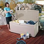 Lifetime 130-Gallon Outdoor Storage Box $97 and more