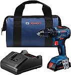 BOSCH 18V EC Brushless 1/2 In. Hammer Drill/Driver Kit + 2Ah Battery $79