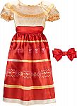 Disney Encanto Dolores Dress & Red Bow Headband, Kid Sizes 4-6X $5.64