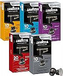 60-Pack Lavazza Espresso Capsules $15.67