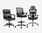 SMUG Drafting Chair Tall Office Chair $35.99 and more