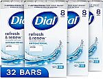 32 Bars Dial Antibacterial Bar Soap, 4 oz $12.64