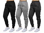3-Pack Women's or Mens Jogger Sweatpants $15 and more