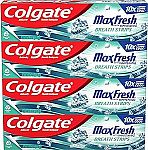 4-pack 6.3 Oz Colgate Max Fresh Whitening Toothpaste with Mini Strips $8.40