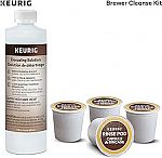 4-Ct Keurig Brewer Cleanse Kit $8