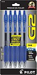 5-Pack Pilot G2 Premium Gel Roller 0.7mm Fine Point Pens $3.67