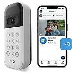 myQ Smart Garage Video Keypad with camera and smartphone control $60.58