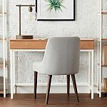 StyleWell Donnelly Metal & Haze Wood Finish Writing Desk w/ 2 Drawers $89