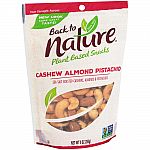 9-Oz Back To Nature Cashew Almond Pistachio Blend Trail Mix $3.30