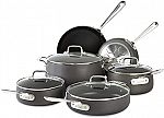 10-Piece All-Clad HA1 Hard Anodized Nonstick Cookware Set $300