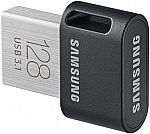 128GB Samsung FIT Plus USB 3.1 Flash Drive (MUF-128AB/AM) $12