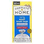 3× Twist Tie Trash Bags Lavender Scent 4-Gal, 30-Ct $4.99