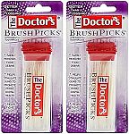 2-Pack 120-Count The Doctor's Brushpicks Interdental Toothpicks $4.18