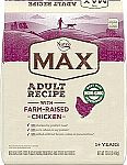 12 lb Nutro MAX Adult Recipe Dry Dog Food with Farm Raised Chicken $7