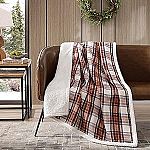 Eddie Bauer 60x50 Reversible Sherpa Fleece Throw Blanket $15.61