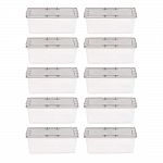 10-Pack 1.6-Gal. IRIS Snap Top Plastic Storage Box $18.31